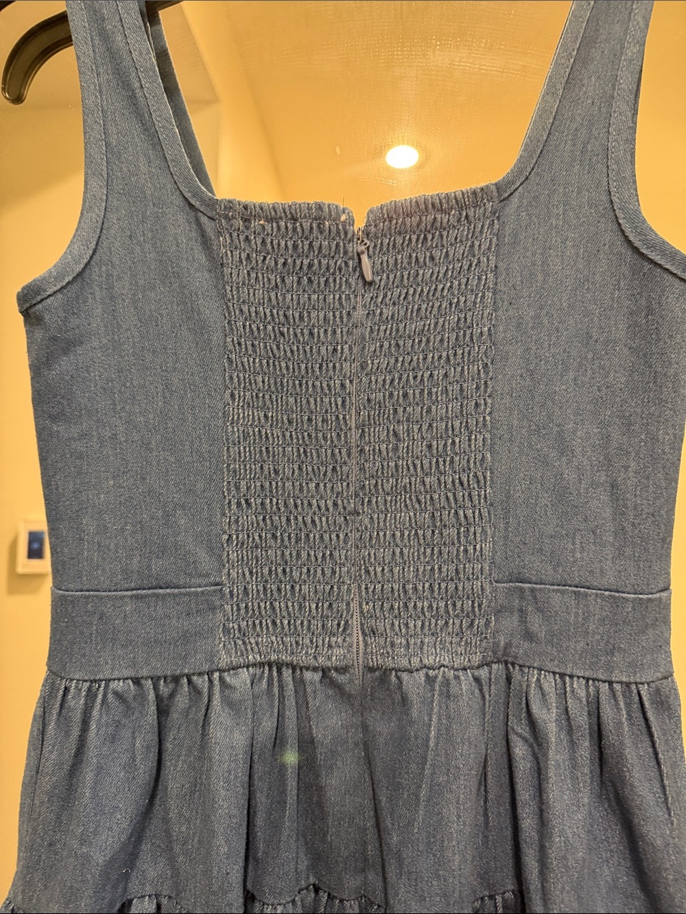 Moon River Denim Blue Maxi Dress - Picture 6 of 9